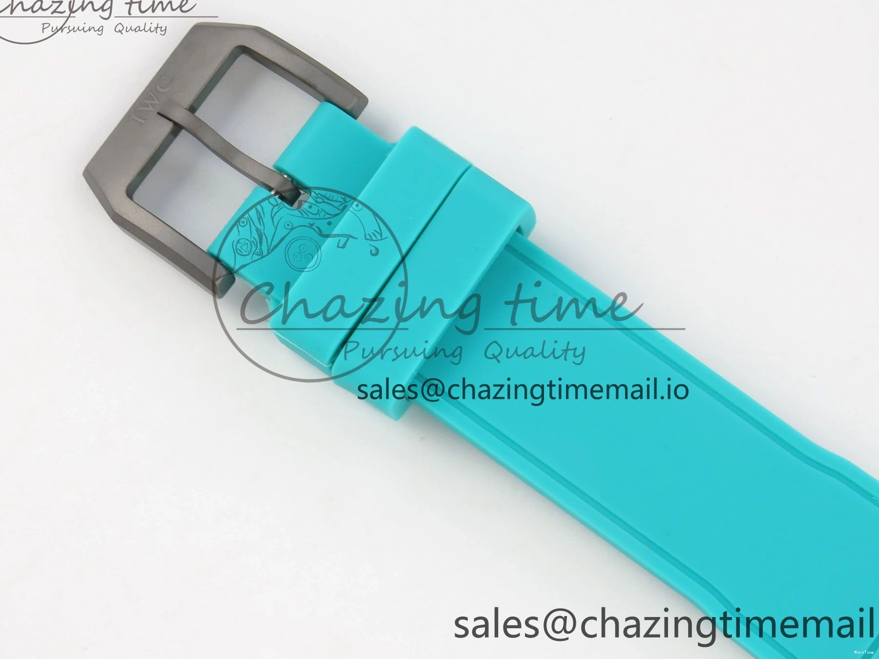 MIROTIME 0419 Pilot Mark XX BLSF 1:1 Best Edition Black Blue Dial on Blue Rubber Strap MIYOTA Sleek 6989